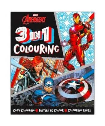 3 In 1 Colouring Marvel Avengers