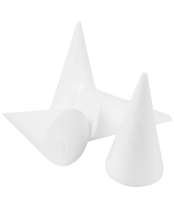 Styropor Cone 11X5.5CM 4Pcs/Pack 19BS357