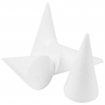 Styropor Cone 11X5.5CM 4Pcs/Pack 19BS357