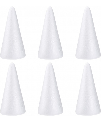 Styropor Cone 8X4.5CM 6Pcs/Pack 19BS356