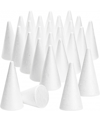 STYROPOR CONE 6X3.5CM 10PCS/PACK 19BS355