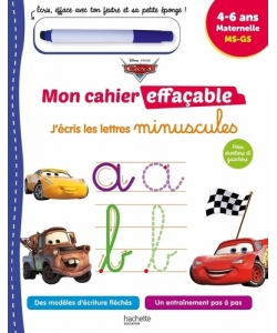 Disney - Cars Mon Cahier Effacable - J Ecris