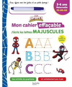 Disney - Spidey Mon Cahier Effacable Majuscul