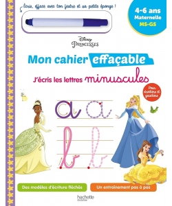 Disney Princesses Mon Cahier Effacable J Ecris Les Lettres Minuscule