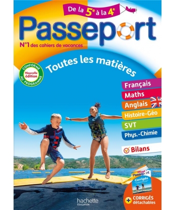 Passeport Toutes Matieres 5E A 4E