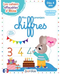 Cahier Effacable Olive Chiffre Bordas