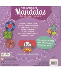 Mes Premiers Mandalas Les Animaux Mignons Avec Stickers