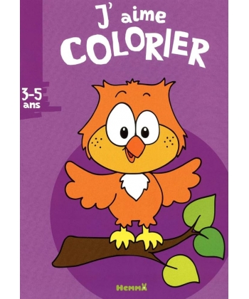 Hemma J Aime Colorier 3/5Ans Hibou