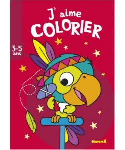 Hemma J Aime Colorier 3/5Ans Perroquet-Indien