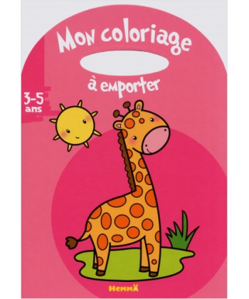 Mon Coloriage A Emporter 3/5Ans Girafe