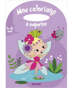 Mon Coloriage A Emporter 4/6Ans Fee Et Coccinelle