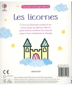 Licornes - Mes Petits Coloriag Usborne