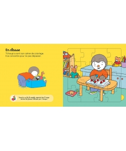 T Choupi Mon Livre Puzzle De L Ecole (5 Puzzles De 16 Pieces)