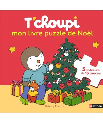 T Choupi Mon Livre Puzzle De Noel (5 Puzzles De 16 Pieces)
