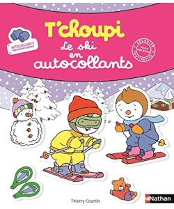 T Choupi Le Ski En Autocollants