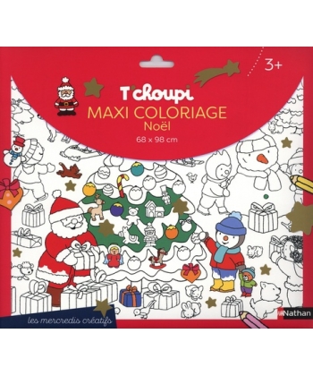 T Choupi Maxi Coloriage Noel Nathan
