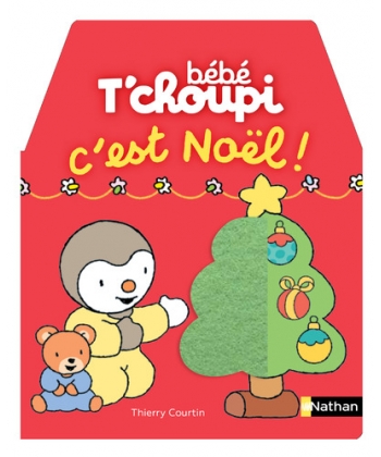 Bebe T Choupi 1Ers Livres Cache-Cache Feutrine - C Est Noel
