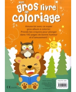 Mon Gros Livre De Coloriage 3/5Ans (Dinosaures)