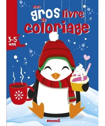 Mon Gros Livre De Coloriage 3/5Ans (Noel - Pingouin)