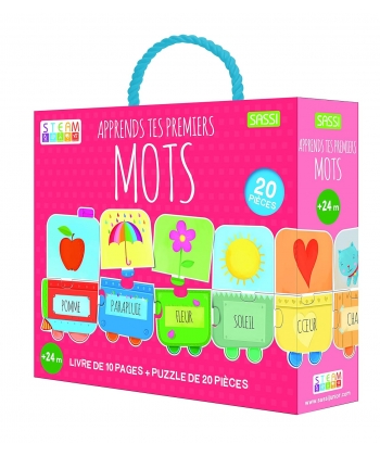 Sassi Apprends Tes Premiers Mots Livre 10 Pages + 10 Puzzles 304833