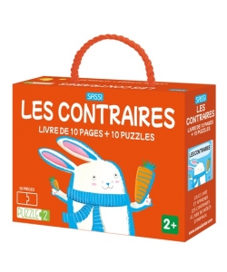 Sassi Les Contraires Livre De 10 Pages + 10 Puzzles 311046