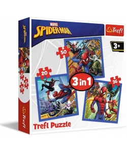 Trefl Puzzle 3 In 1 Spiderman Force 34841