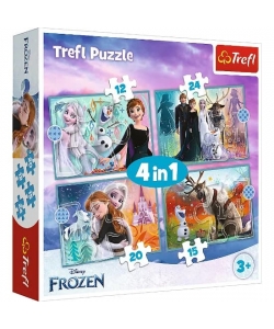Trefl Puzzle 4 In 1 Frozen 34381