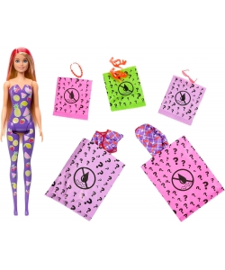 Barbie -Dolls And Accessories, Color Reveal Doll, Scented With Seven Surprises, Including Color Change, Sweet Fruit Series