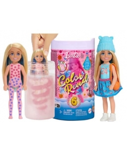 Barbie Color Reveal Sporty Series Chelsea Small Doll with 6 Surprises