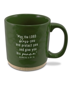Coffee Cup Powerful Words Blessed GRN 16 OZ LCP18362