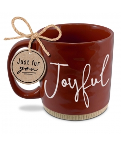 Coffee Cup Powerful Words Joyful Red 16 OZ LCP18363
