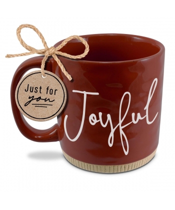 Coffee Cup Powerful Words Joyful Red 16 OZ LCP18363