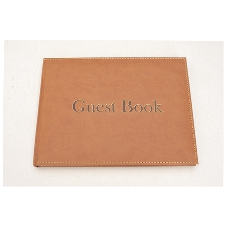 Guest Book Noble 1010-105 Leather White Cover