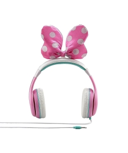 iHome Kiddesign Minnie Mouse Over-ear Headphones With Bow Kd-mm-140