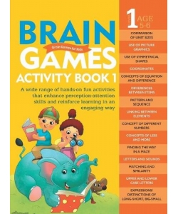 Om Books Brain Games Activity Book 1 (Level 1)