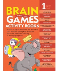 Om Books Brain Games Activity Book 6 (Level 1)