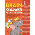 Om Books Brain Games Activity Book 6 (Level 1)