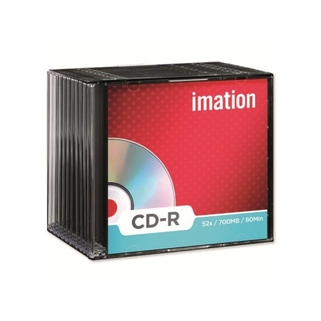 CD IMATION RECORDABLE 80MIN 700MB 52X SLIM BOX