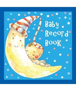 Om Books Baby Record Books Blue Book