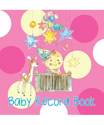 Om Books Baby Record Books Pink Book