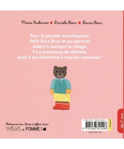 Petit Ours Brun Nettoie La Nature