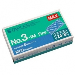 Staples Max 24/06 1000/Pack Ms90113 No:3 1M