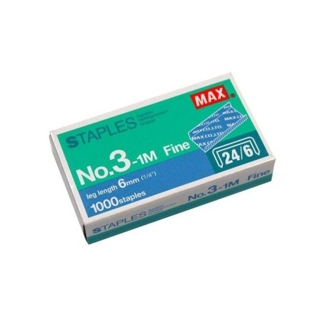 Staples Max 24/06 1000/Pack Ms90113 No:3 1M