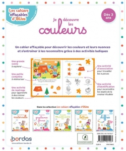Cahier Effacable Olive Couleur Bordas