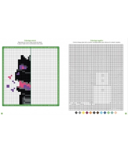 Coloriages Pixel - 100% Minecr 404 Editions