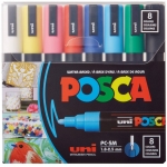 Posca Marker Paint Pc-5M 1.8-2.5Mm Pack 8Colors