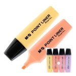 Highlighter M&G 4/Pack Pastel Assorted Ahm21580