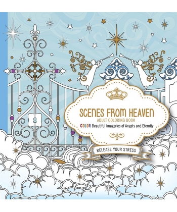 Scenes From Heaven Adult Coloring Book