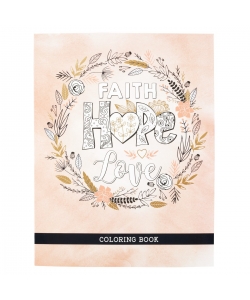Coloring Book Faith Hope Love Clr043