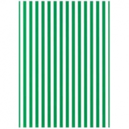 Cardboard Jansen Stripes 50X70 300G 305280.50 White/Green
